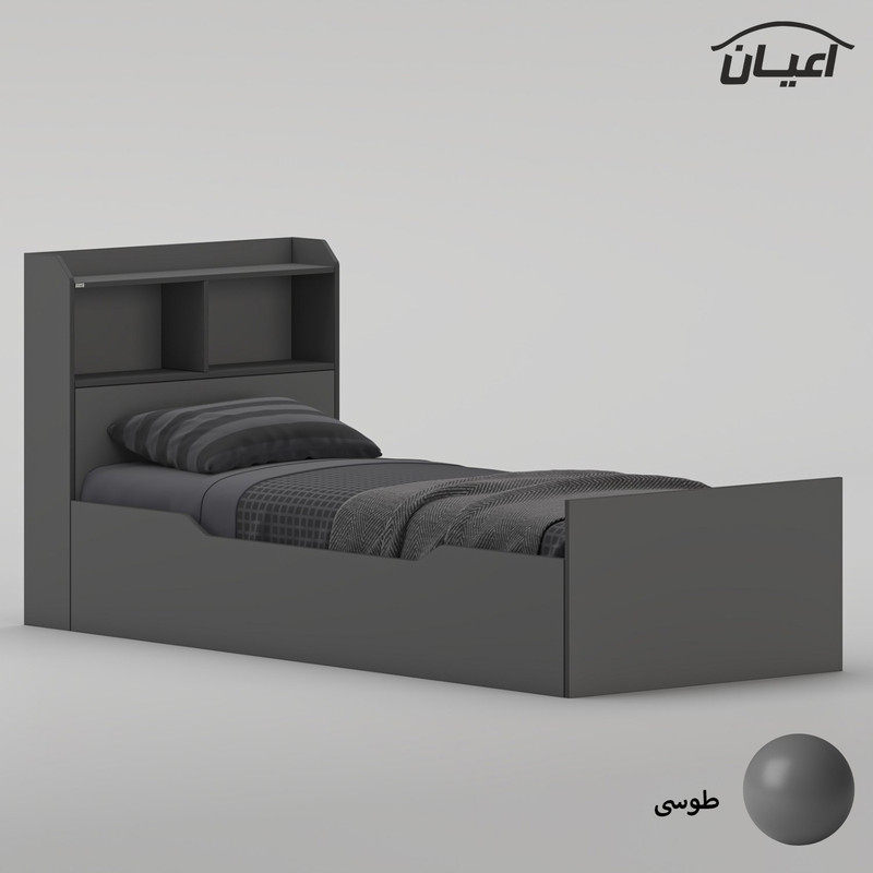 تختخواب ملامینه یک نفره کوچیل مدل KL986 سایز 90 * 200 سانتیمتر