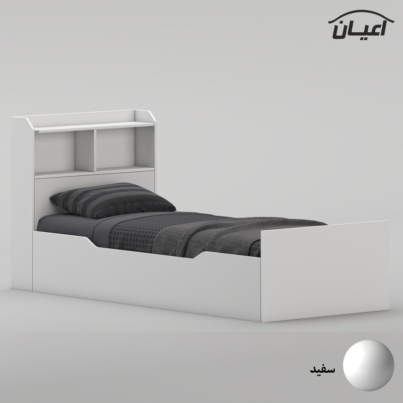 تختخواب ملامینه یک نفره کوچیل مدل KL986 سایز 90 * 200 سانتیمتر