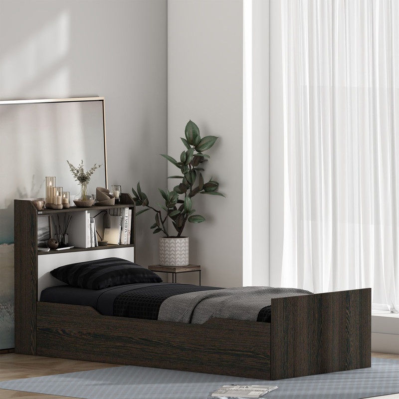 تخت‌خواب ملامینه یک نفره کوچیل مدل KL986 سایز 90 * 200 سانتی‌متر