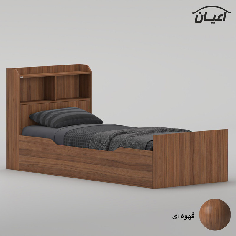 تختخواب ملامینه یک نفره کوچیل مدل KL986 سایز 90 * 200 سانتیمتر