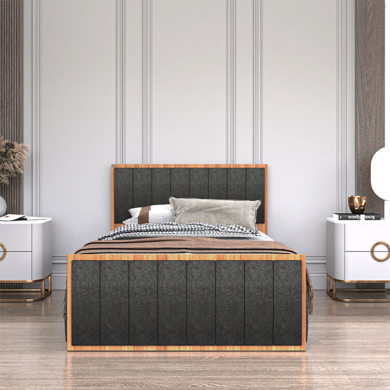 تخت خواب یک نفره کوچیل مدل KL851 سایز 120x200 سانتی متر