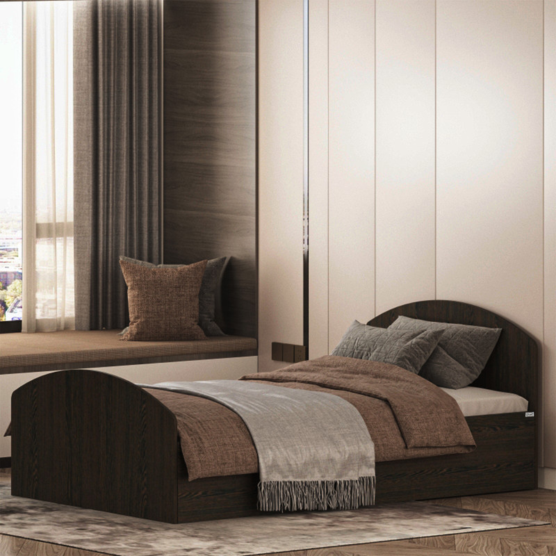 تخت خواب ملامینه یک نفره کوچیل مدل KL972 سایز 120x200 سانتی متر