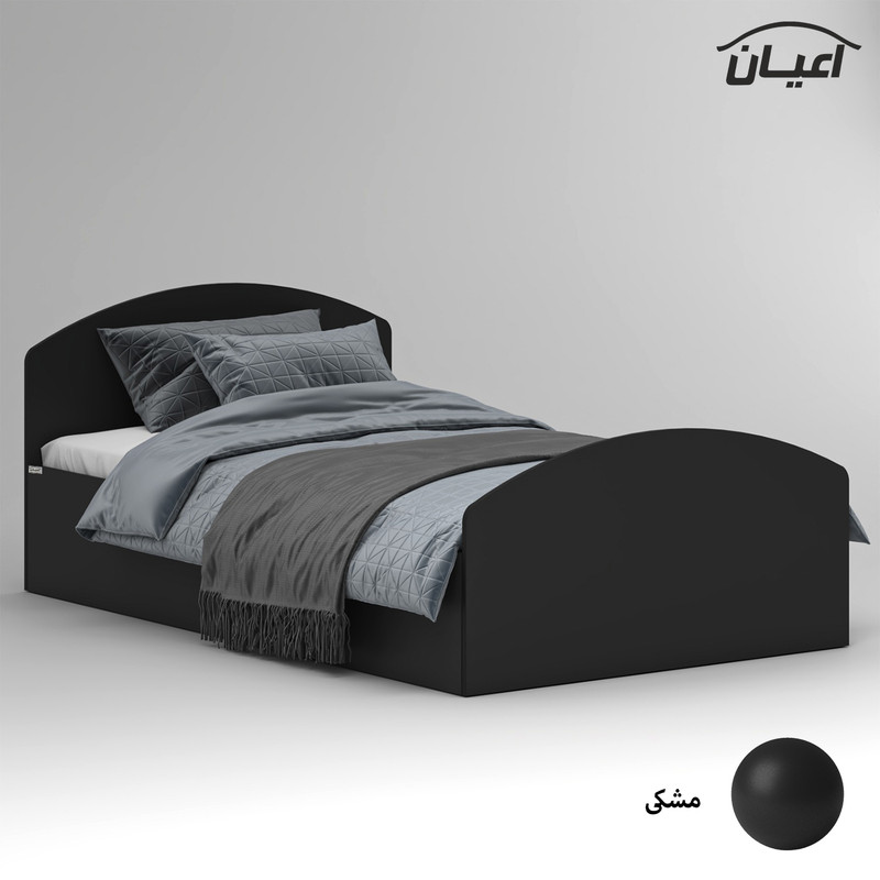 تخت خواب ملامینه یک نفره کوچیل مدل KL972 سایز 120x200 سانتی متر