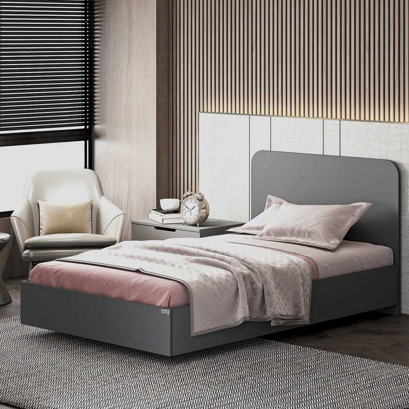 تخت خواب ملامینه یک نفره کوچیل مدل KL912 سایز 120x200 سانتی متر