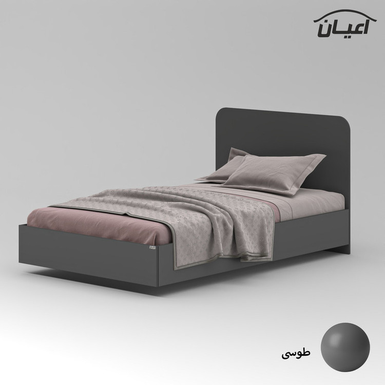 تخت خواب ملامینه یک نفره کوچیل مدل KL912 سایز 120x200 سانتی متر