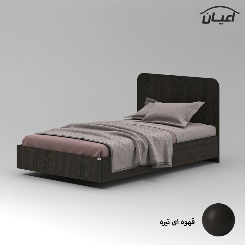 تخت خواب ملامینه یک نفره کوچیل مدل KL912 سایز 120x200 سانتی متر