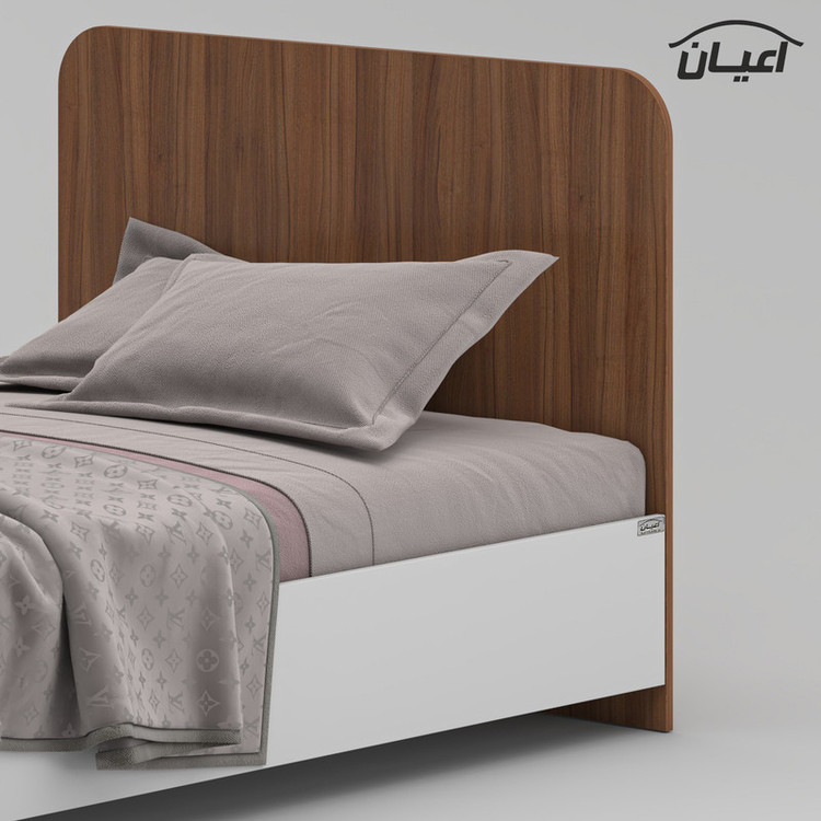 تخت خواب ملامینه یک نفره کوچیل مدل KL912 سایز 120x200 سانتی متر