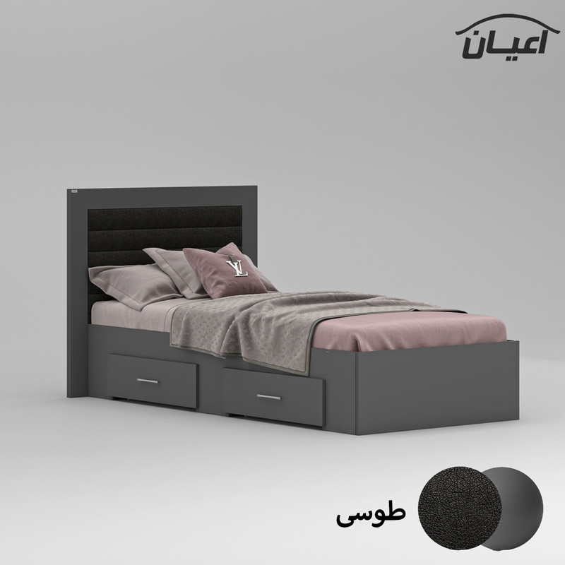 تخت خواب یک نفره کوچیل مدل KL832 سایز 90x200 سانتی متر