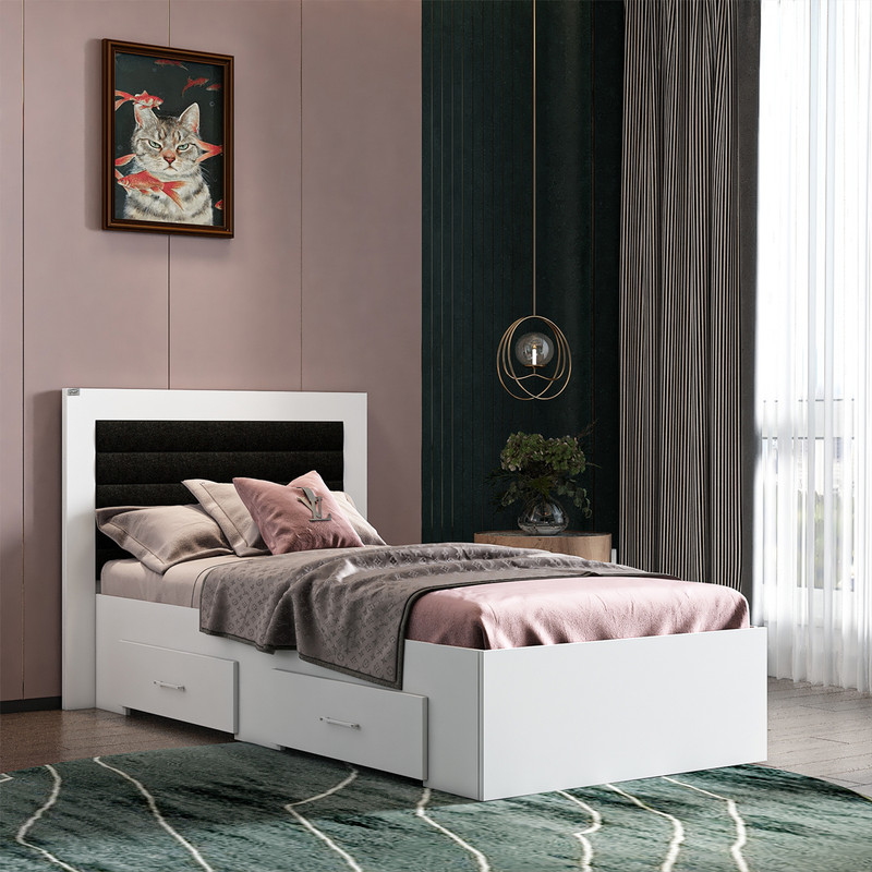 تخت خواب یک نفره کوچیل مدل KL832 سایز 90x200 سانتی متر