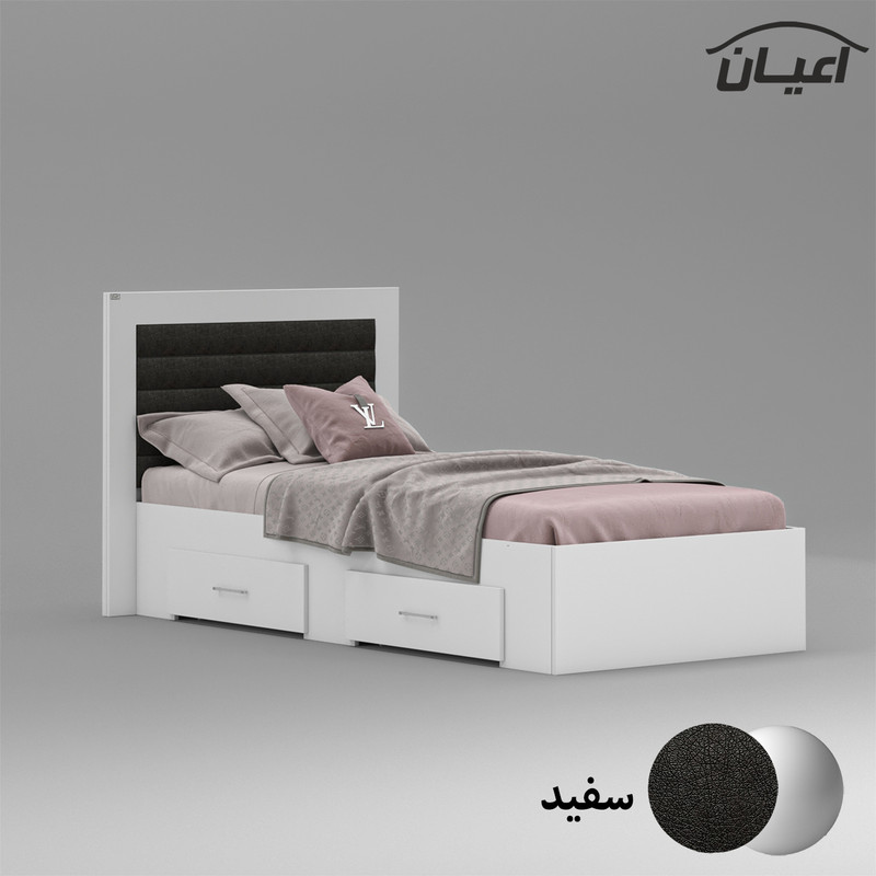تخت خواب یک نفره کوچیل مدل KL832 سایز 90x200 سانتی متر
