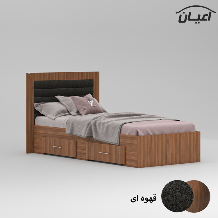 تخت خواب یک نفره کوچیل مدل KL832 سایز 90x200 سانتی متر