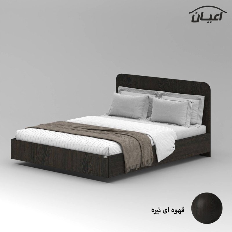 تخت خواب ملامینه دو نفره کوچیل مدل KL913 سایز 160x200 سانتی متر