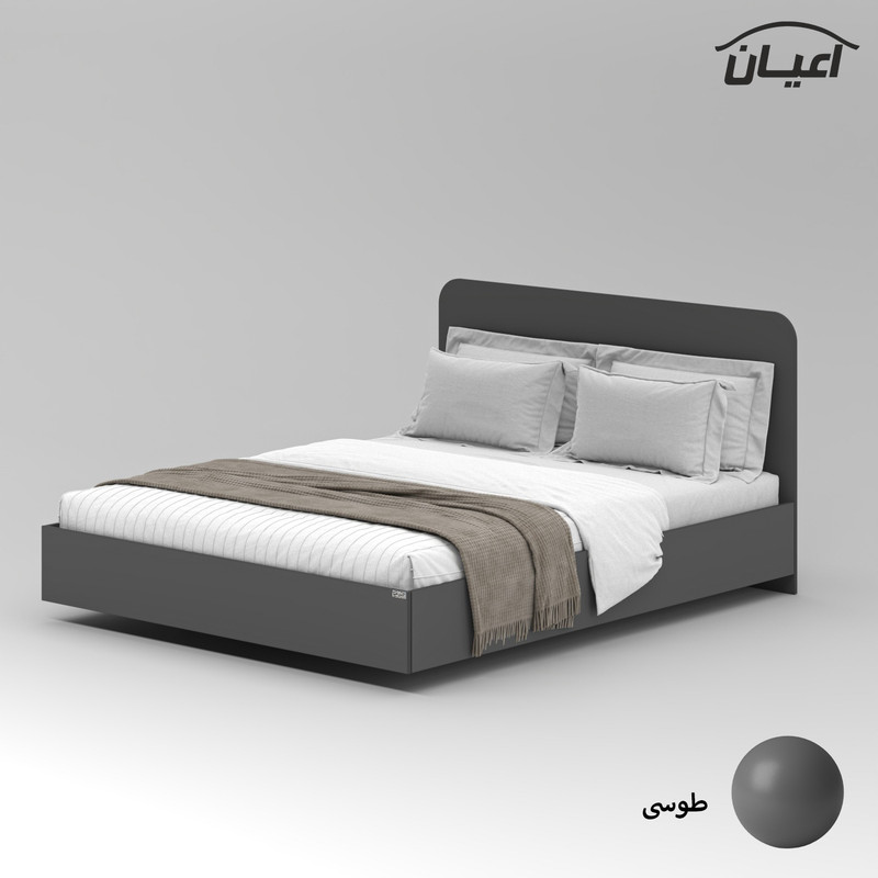 تخت خواب ملامینه دو نفره کوچیل مدل KL913 سایز 160x200 سانتی متر