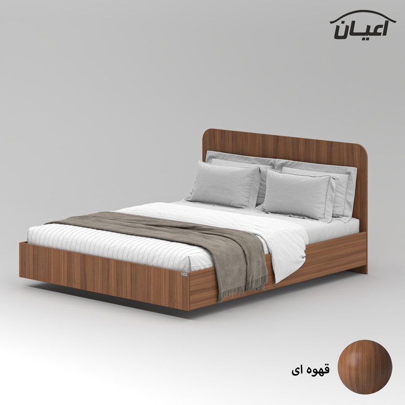 تخت خواب ملامینه دو نفره کوچیل مدل KL913 سایز 160x200 سانتی متر