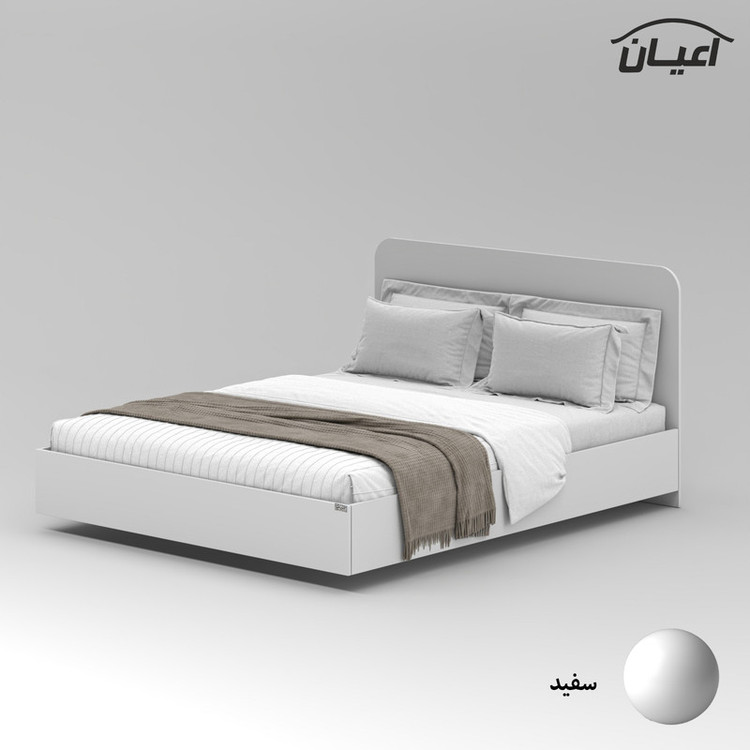 تخت خواب ملامینه دو نفره کوچیل مدل KL913 سایز 160x200 سانتی متر