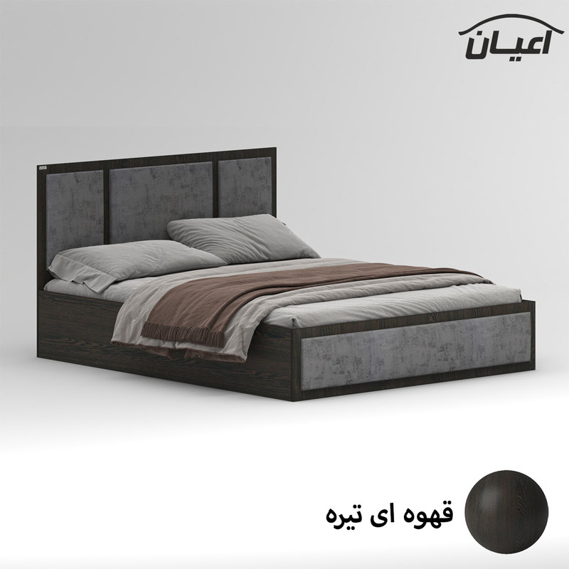تخت خواب ملامینه دو نفره کوچیل مدل KL958 سایز 160x200 سانتی متر