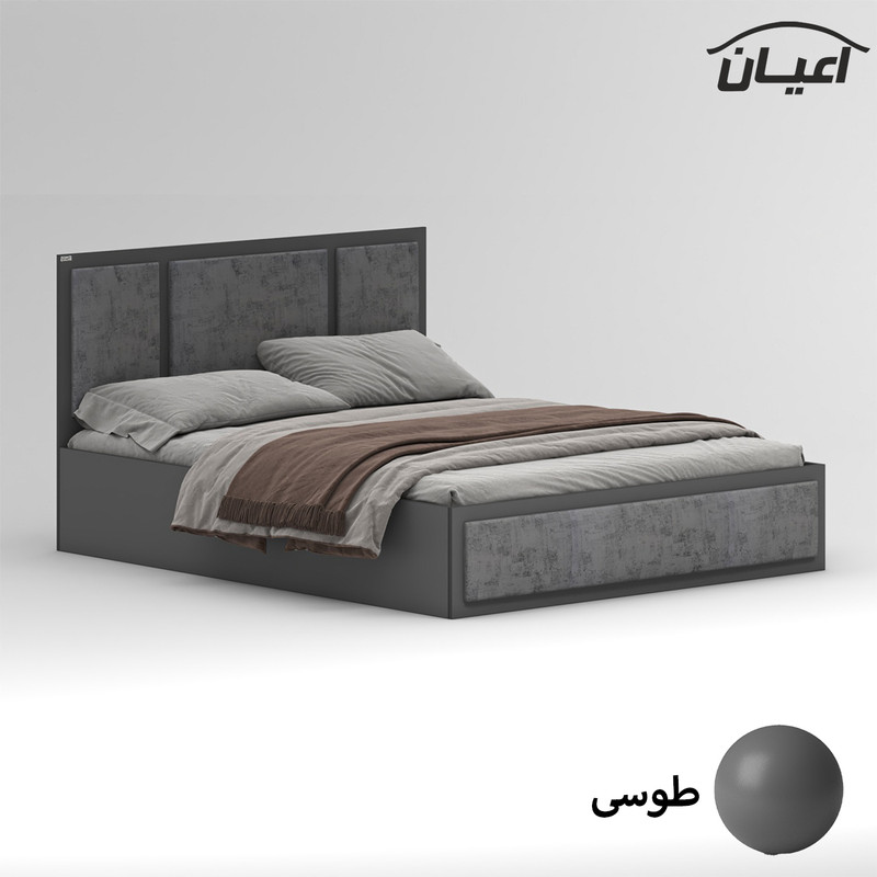 تخت خواب ملامینه دو نفره کوچیل مدل KL958 سایز 160x200 سانتی متر