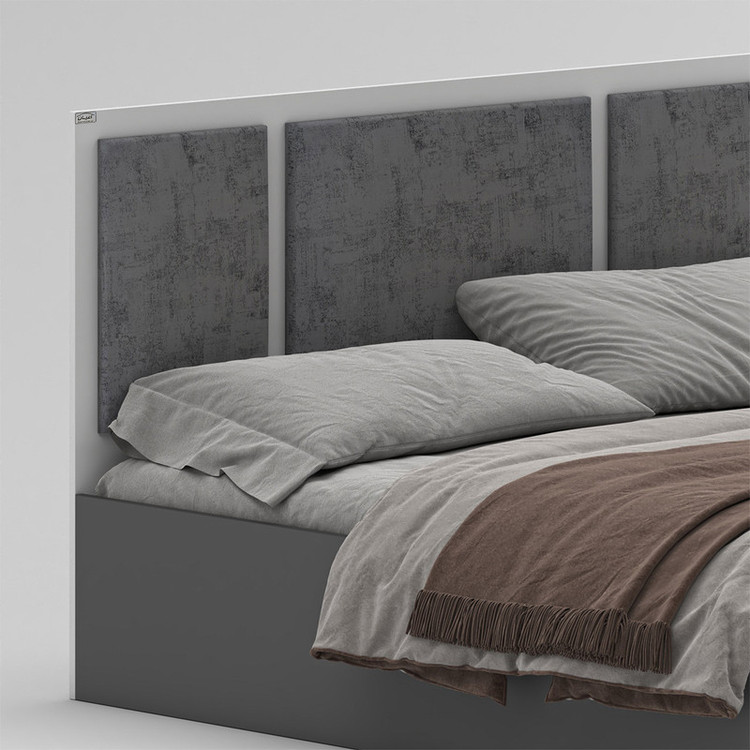 تخت خواب ملامینه دو نفره کوچیل مدل KL958 سایز 160x200 سانتی متر