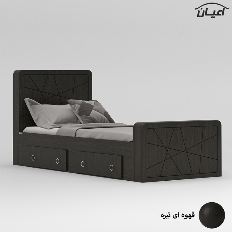 تخت خواب یک نفره کوچیل مدل KL719 سایز 90x200 سانتی متر