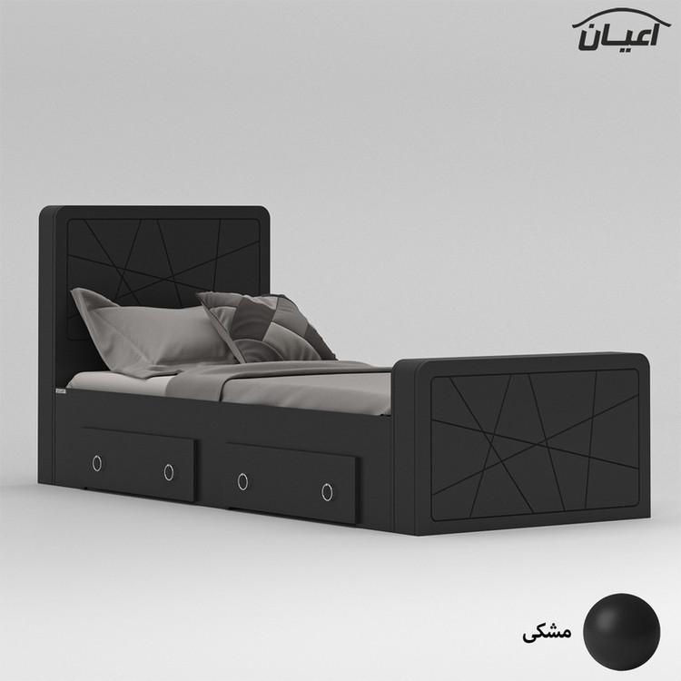 تخت خواب یک نفره کوچیل مدل KL719 سایز 90x200 سانتی متر