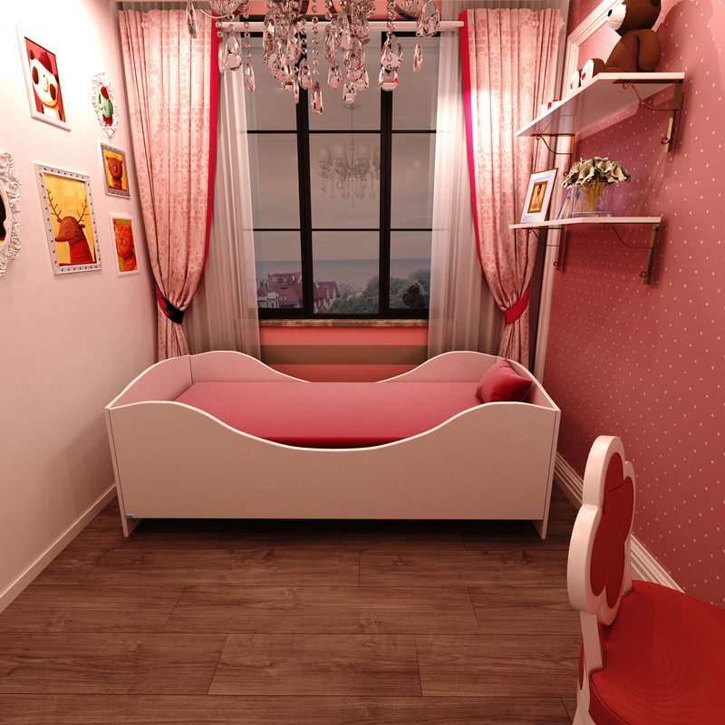 تخت خواب یکنفره کوچیل مدل KL656 سایز 90x200 سانتی متر