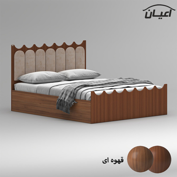 تخت خواب ام دی اف دو نفره کوچیل مدل KL954 سایز 160x200 سانتی متر