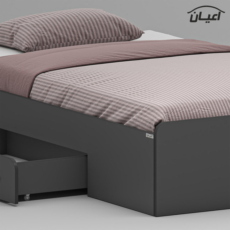 تخت خواب ملامینه یک نفره کوچیل مدل KL968 سایز 120x200 سانتی متر