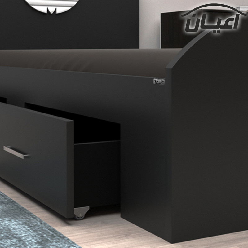 تخت خواب یک نفره کوچیل مدل KL463 طرح اسپرت سایز 200×120 سانتی متر