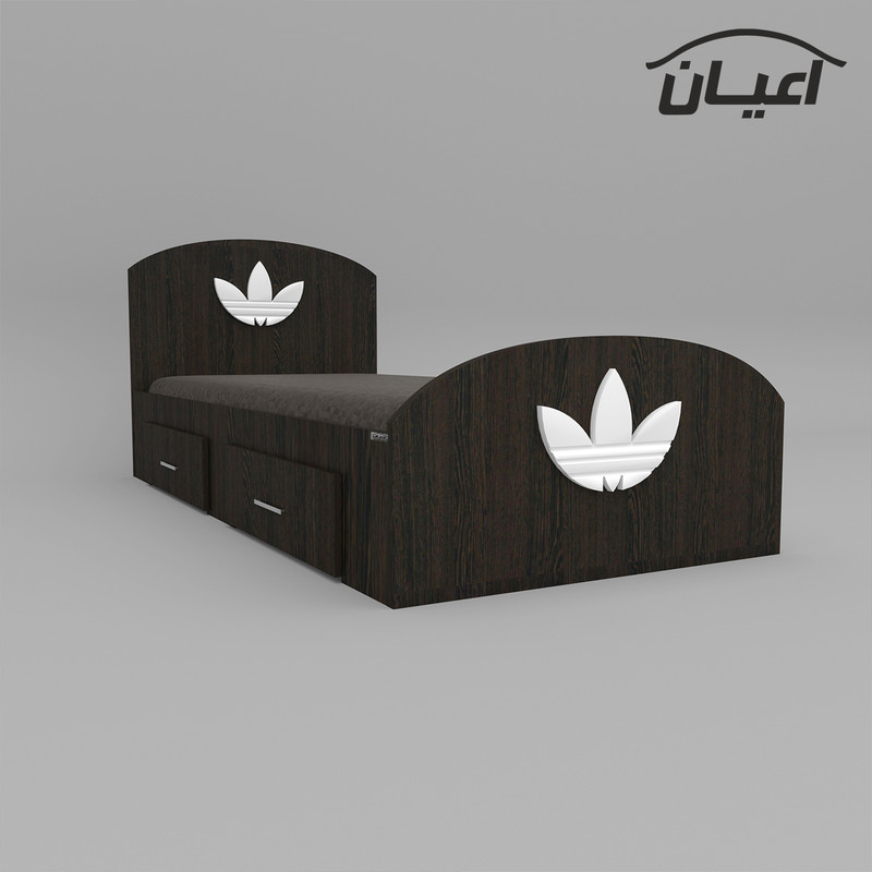تخت خواب یک نفره کوچیل مدل KL463 طرح اسپرت سایز 200×120 سانتی متر