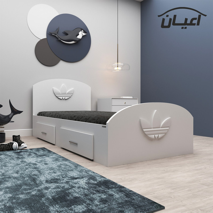تخت خواب یک نفره کوچیل مدل KL463 طرح اسپرت سایز 200×120 سانتی متر