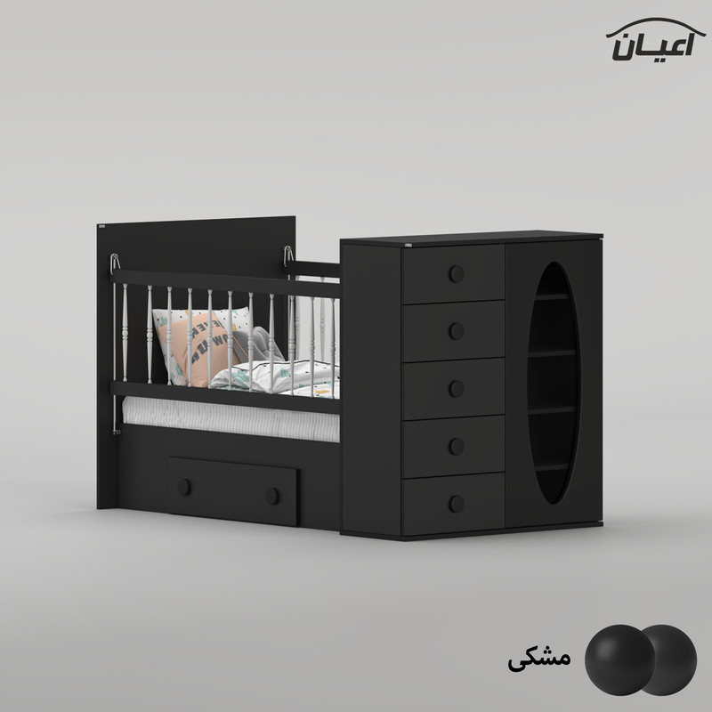 تختخواب کودک کوچیل مدل KL1022 سایز 130 × 70