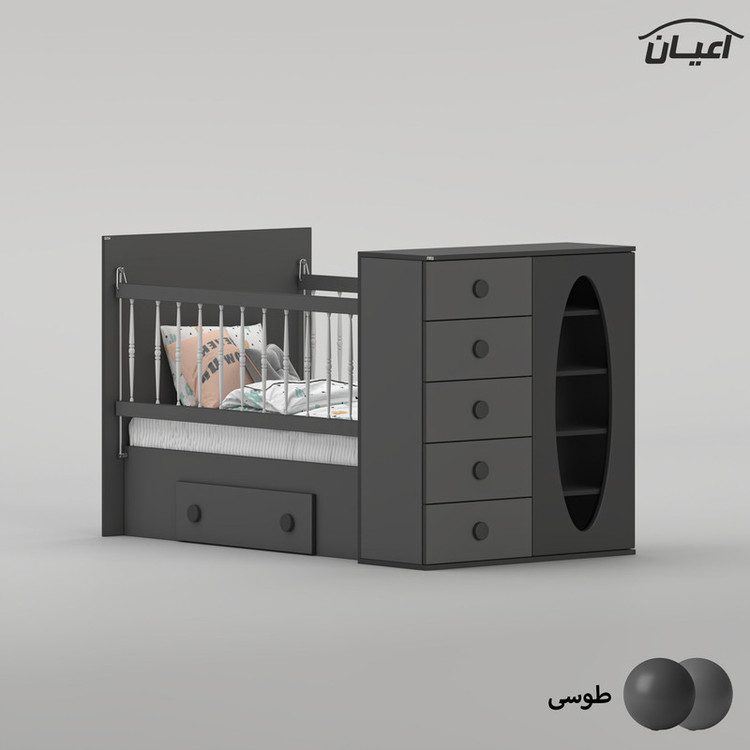تختخواب کودک کوچیل مدل KL1022 سایز 130 × 70
