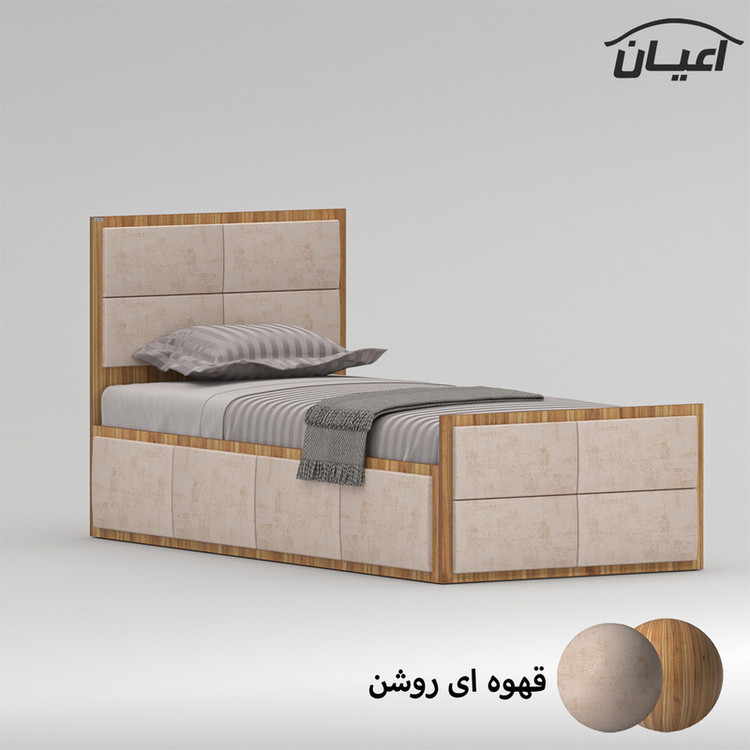 تخت خواب نوجوان کوچیل مدل KL843 سایز 80x180 سانتی متر