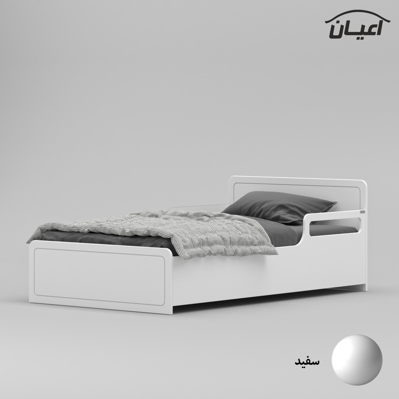 تخت خواب یک نفره کوچیل مدل KL772 سایز 120x200 سانتی متر
