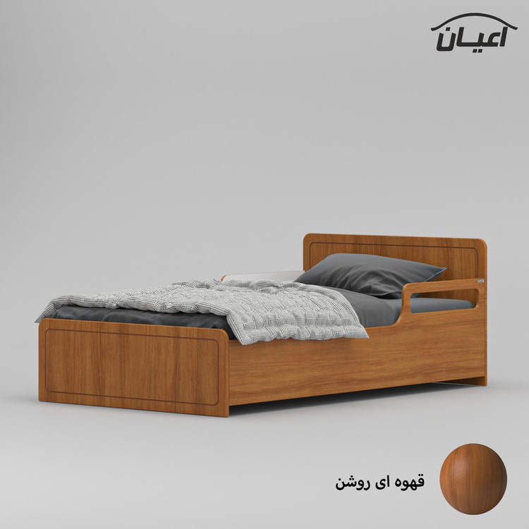 تخت خواب یک نفره کوچیل مدل KL772 سایز 120x200 سانتی متر