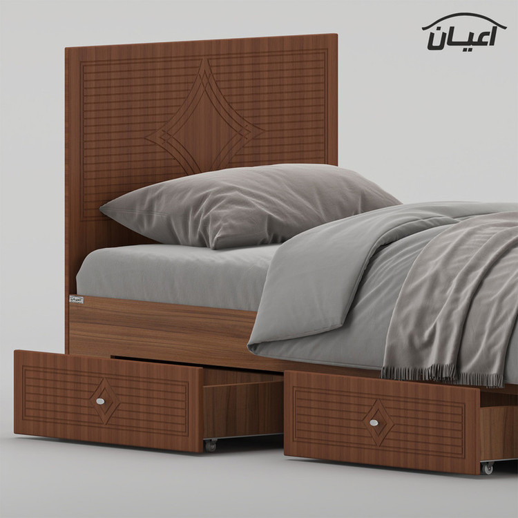 تختخواب ام دی اف یک نفره کوچیل مدل KL1027 سایز 90 * 200 سانتیمتر