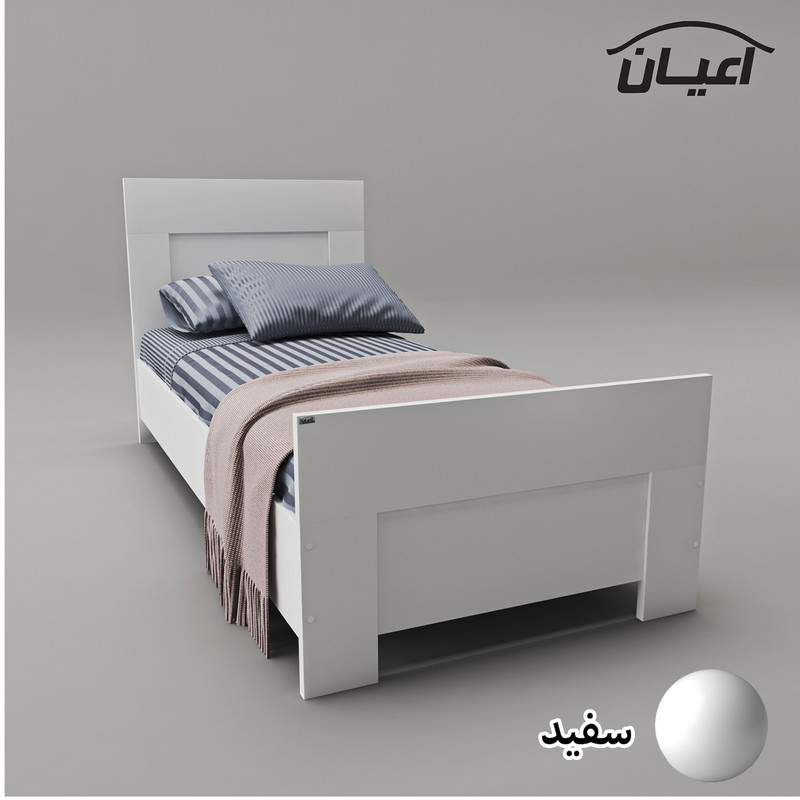 تخت خواب یکنفره کوچیل مدل KL563 سایز 120x200 سانتی متر
