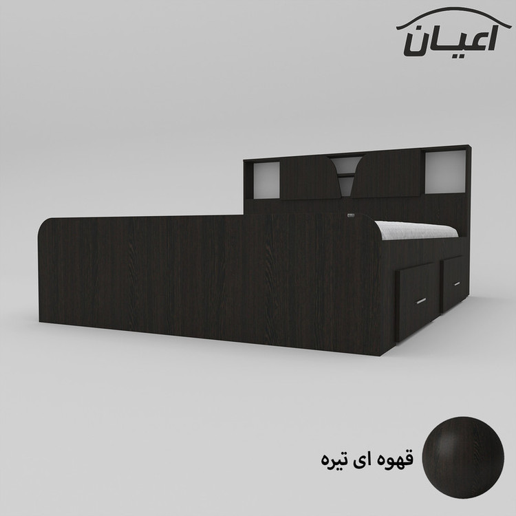 تخت خواب دونفره کوچیل مدل KL505 سایز 160x200 سانتی متر
