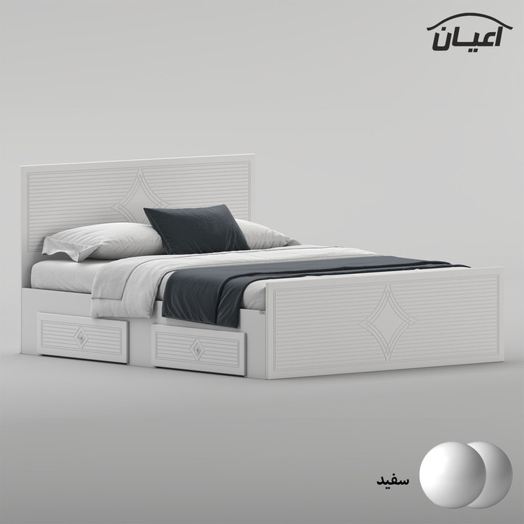 تختخواب ام دی اف دو نفره کوچیل مدل KL1029 سایز 160 * 200 سانتیمتر