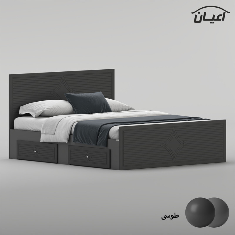 تختخواب ام دی اف دو نفره کوچیل مدل KL1029 سایز 160 * 200 سانتیمتر