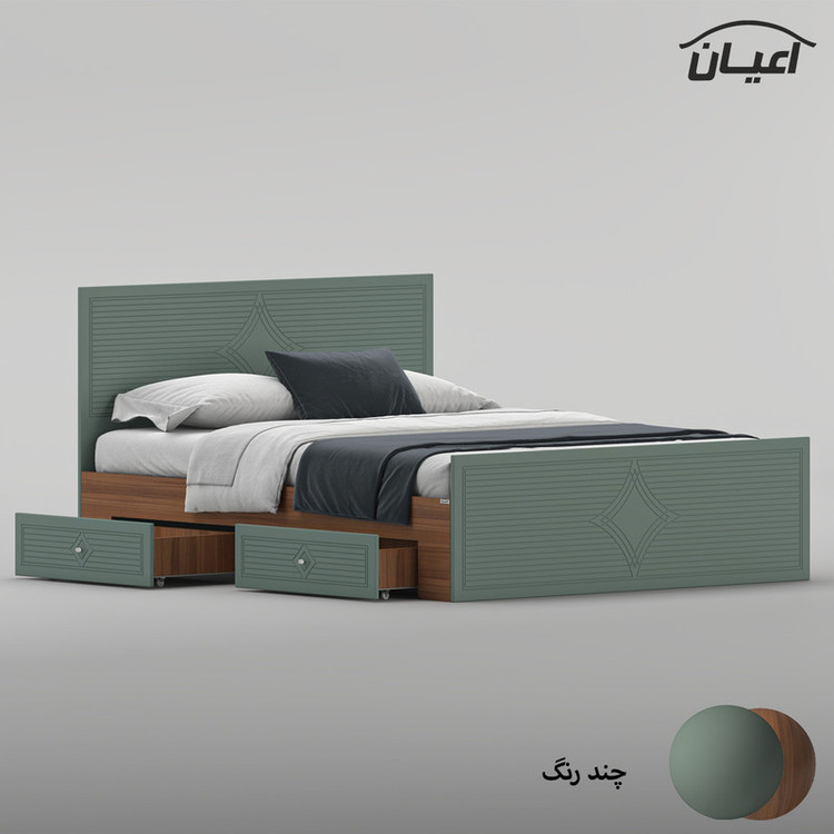 تختخواب ام دی اف دو نفره کوچیل مدل KL1029 سایز 160 * 200 سانتیمتر