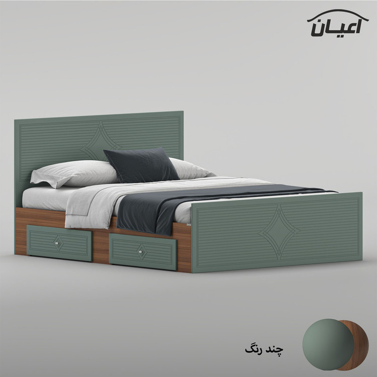 تختخواب ام دی اف دو نفره کوچیل مدل KL1029 سایز 160 * 200 سانتیمتر