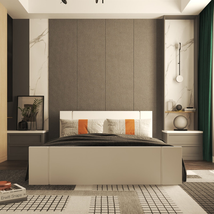 تخت خواب دو نفره کوچیل مدل KL319 سایز 160x200 سانتی متر