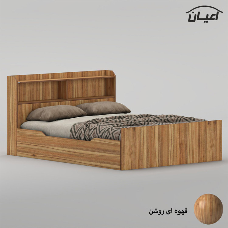 تختخواب ملامینه دو نفره کوچیل مدل KL988 سایز 160 * 200 سانتیمتر