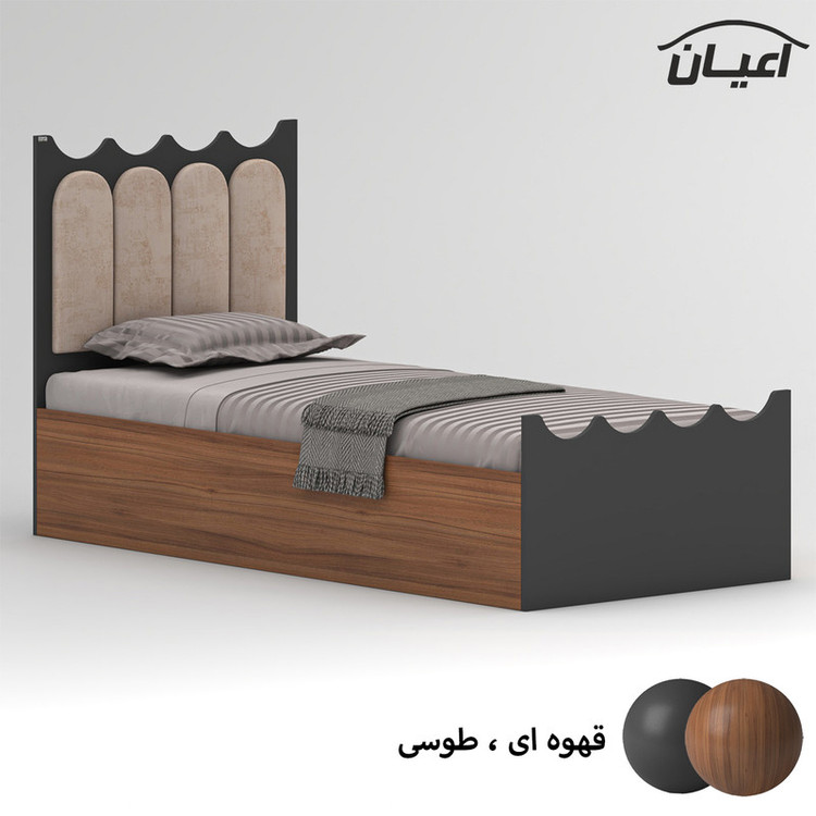 تخت خواب ام دی اف کوچیل مدل KL957 سایز 80x180 سانتی متر