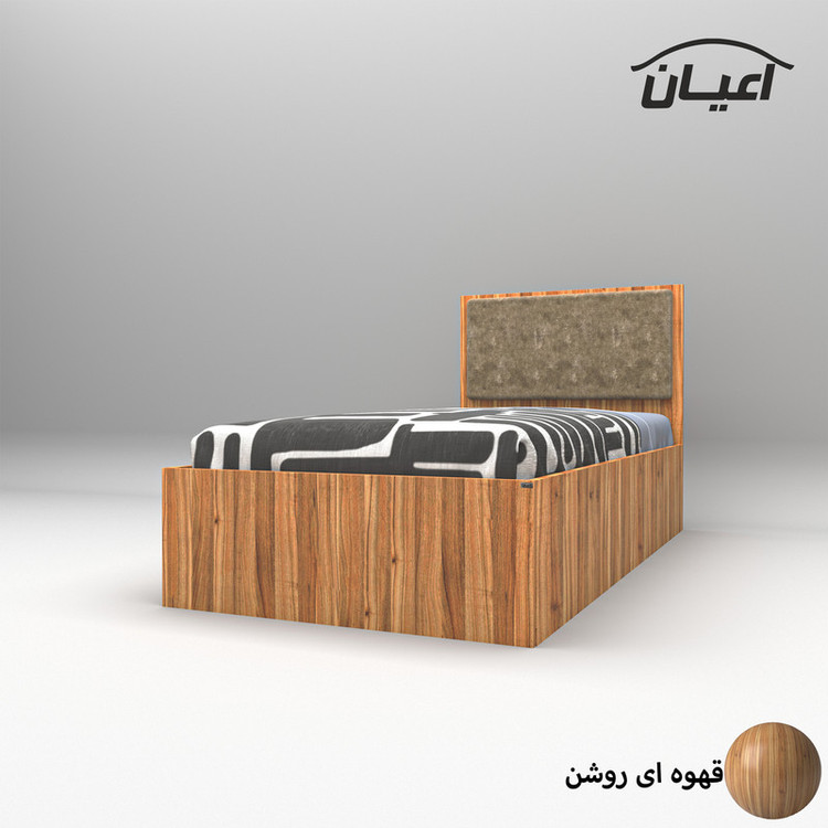 تخت خواب یکنفره کوچیل مدل KL630 سایز 90x200 سانتی متر