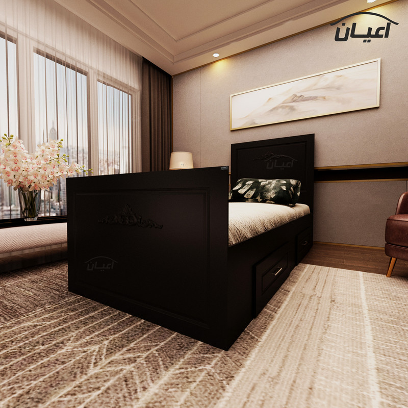 تخت خواب یکنفره کوچیل مدل KL400 سایز 90x200 سانتی متر