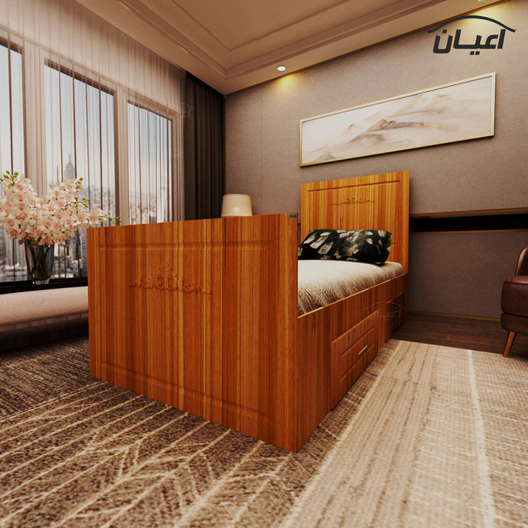 تخت خواب یکنفره کوچیل مدل KL400 سایز 90x200 سانتی متر
