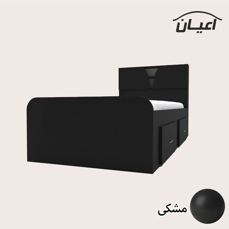 تخت خواب یکنفره کوچیل مدل KL509 سایز 120x200 سانتی متر