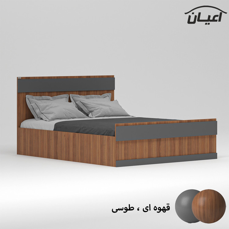 تخت خواب دو نفره کوچیل مدل KL867 سایز 160x200 سانتی متر